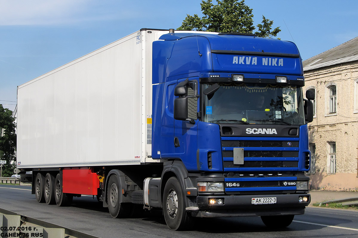 Гомельская область, № АК 2222-3 — Scania ('1996) R164G