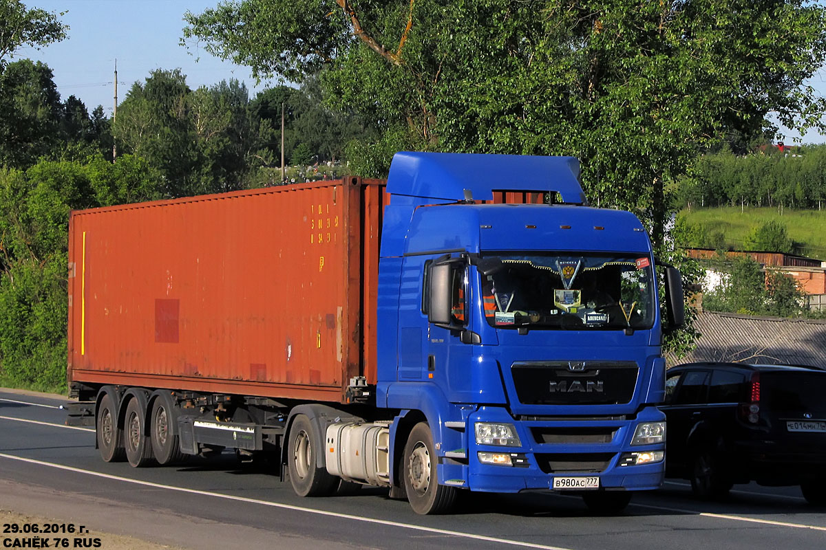 Москва, № В 980 АС 777 — MAN TGS 19.400