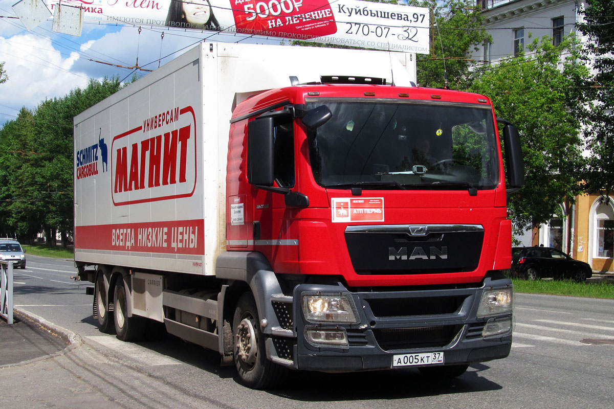 Пермский край, № А 005 КТ 37 — MAN TGS 28.360