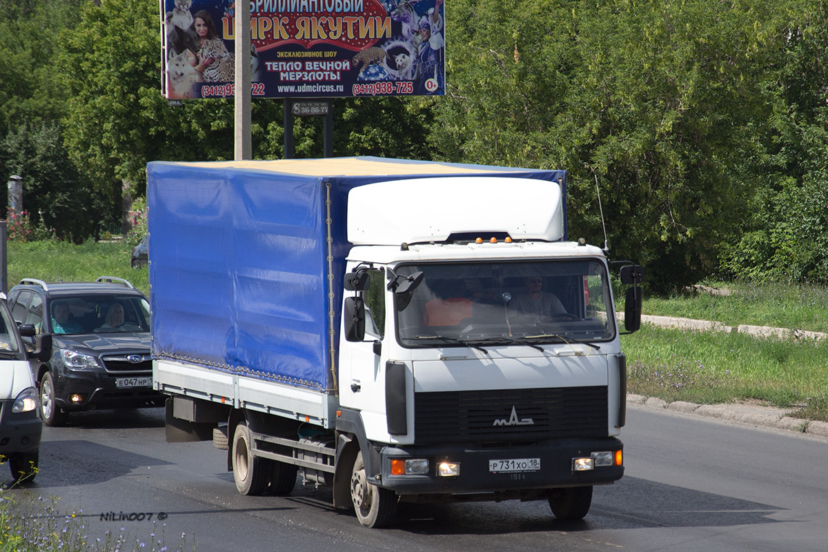 Удмуртия, № Р 731 ХО 18 — МАЗ-437143