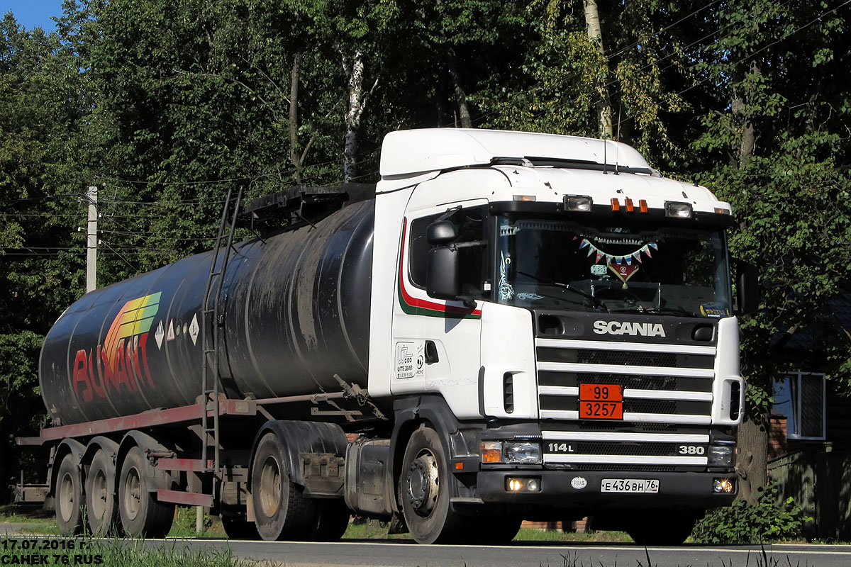 Ярославская область, № Е 436 ВН 76 — Scania ('1996) R114L
