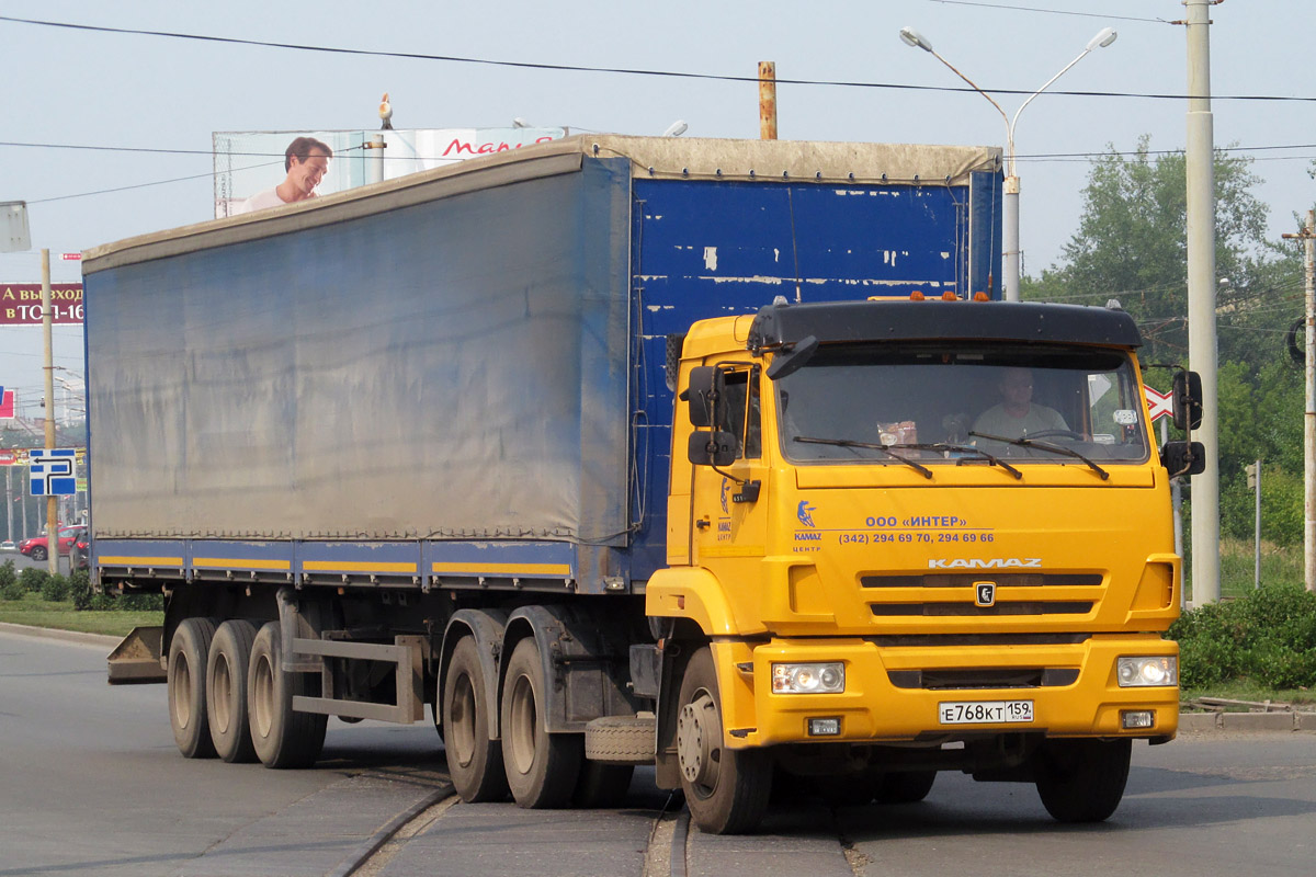 Пермский край, № Е 768 КТ 159 — КамАЗ-65116-N3(78)
