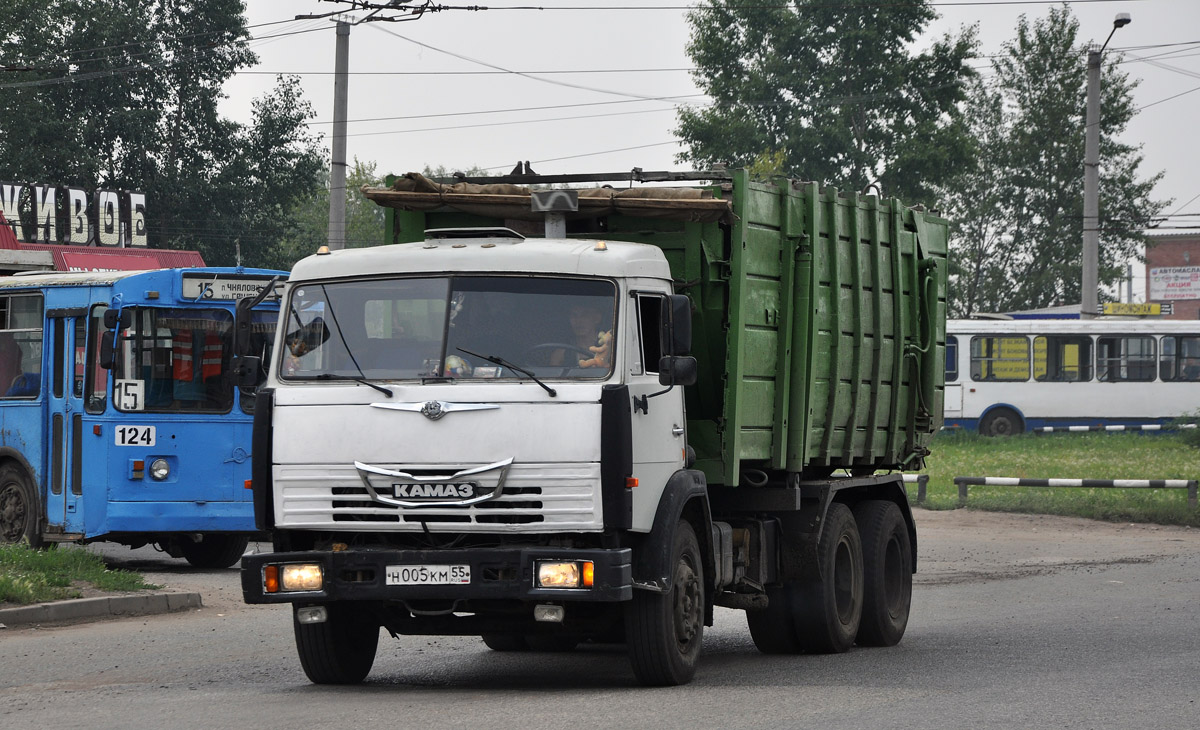 Омская область, № Н 005 КМ 55 — КамАЗ-53215 [532150]