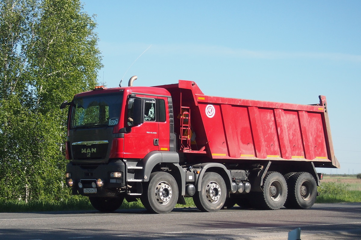 Тюменская область, № О 392 ЕН 72 — MAN TGS 41.400