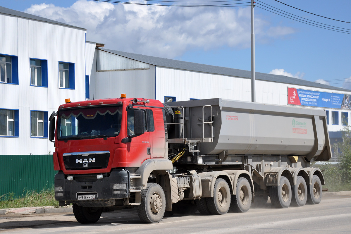Саха (Якутия), № Р 918 КК 14 — MAN TGS 33.430