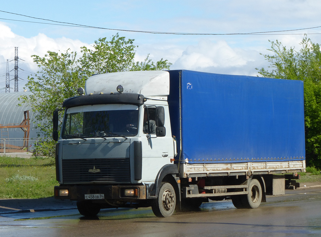 Волгоградская область, № С 458 ОВ 34 — МАЗ-437040