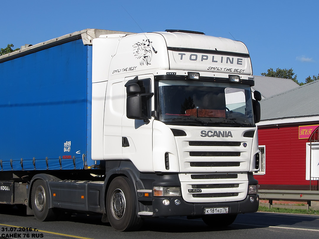 Ярославская область, № К 181 КО 76 — Scania ('2004) R420