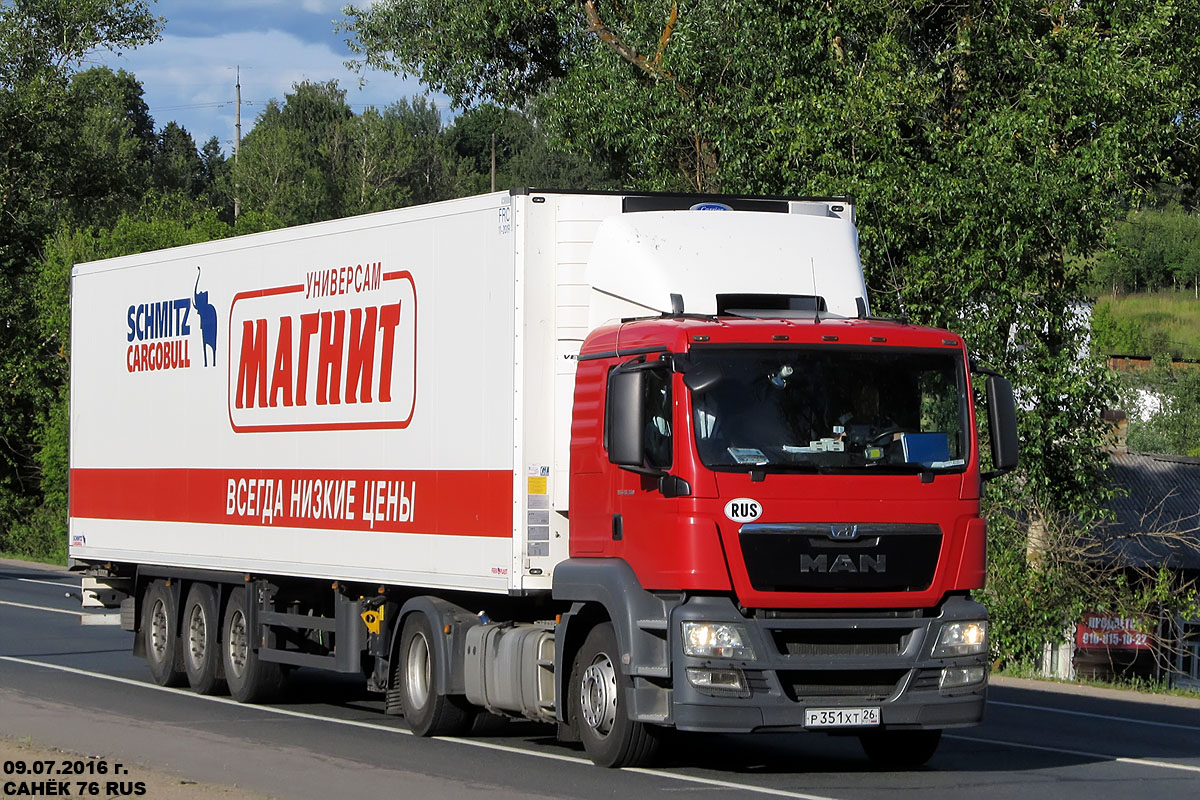 Краснодарский край, № Р 351 ХТ 26 — MAN TGS 18.360