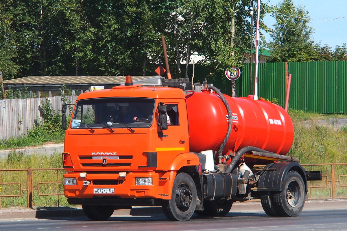 Ханты-Мансийский автоном.округ, № А 072 АС 186 — КамАЗ-43253-H3(99)