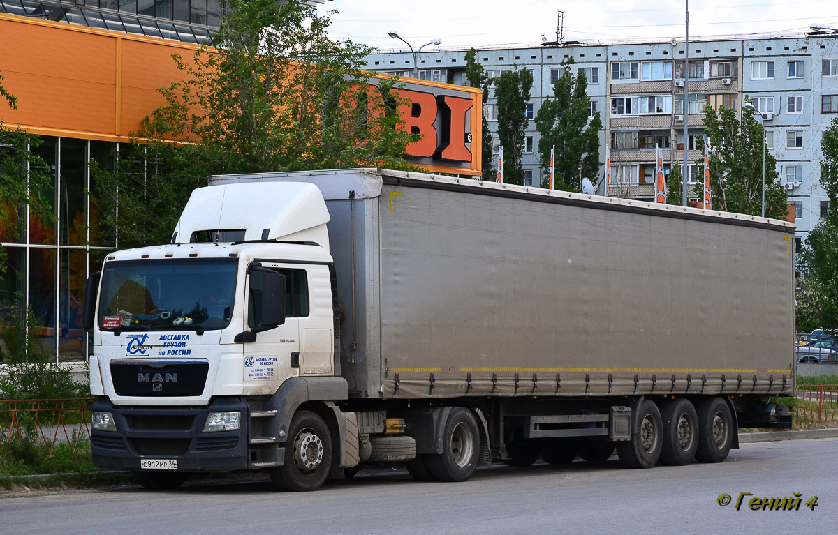 Волгоградская область, № С 912 МР 34 — MAN TGS 19.400