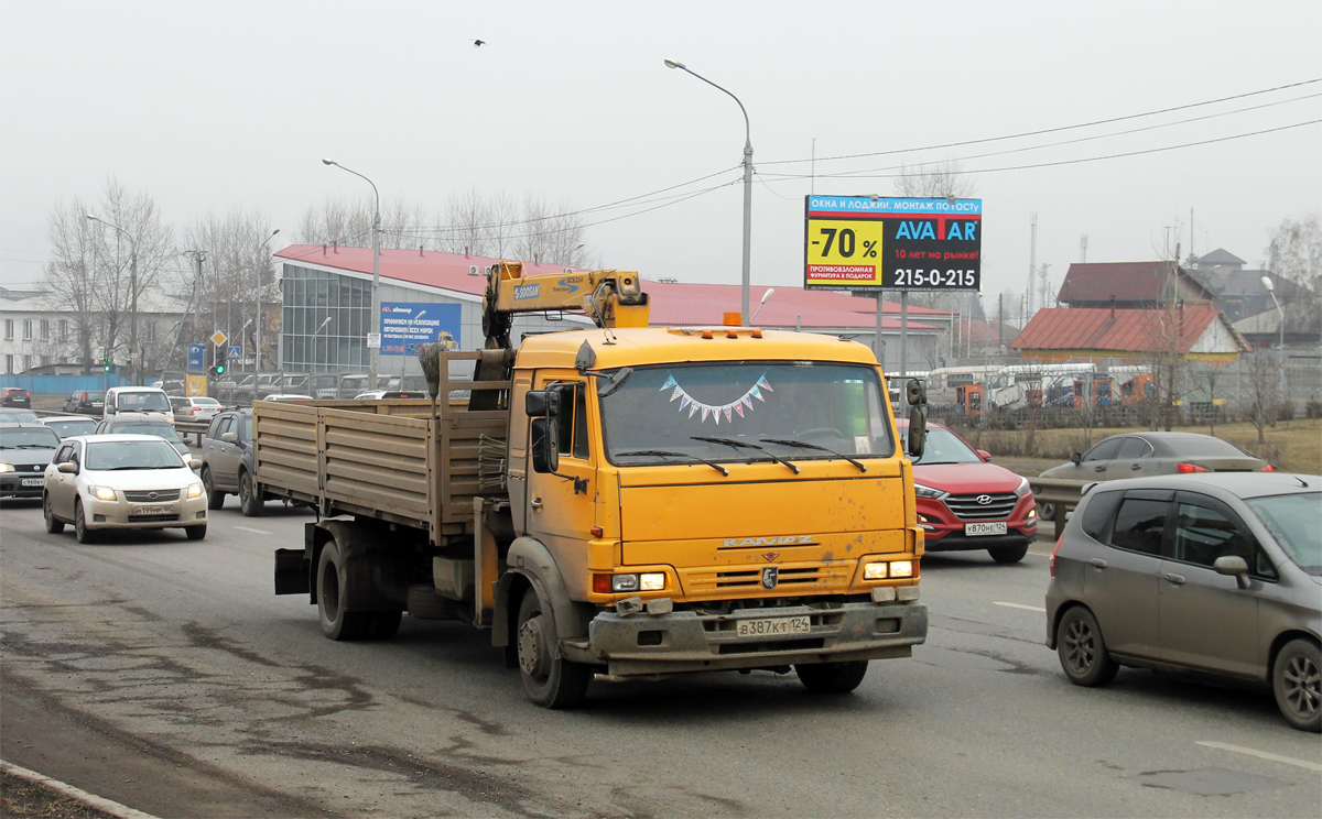 Красноярский край, № В 387 КТ 124 — КамАЗ-4308-A3(96)