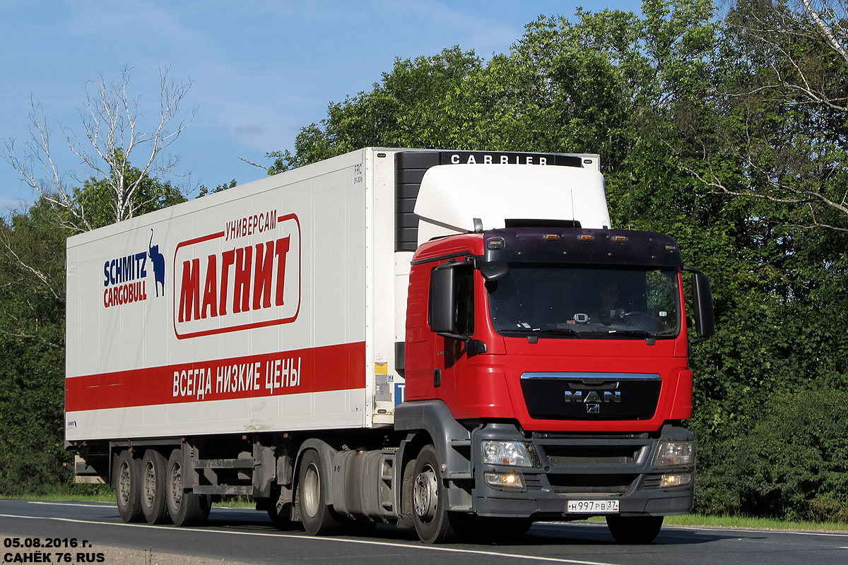 Ростовская область, № Н 997 РВ 37 — MAN TGS 18.360