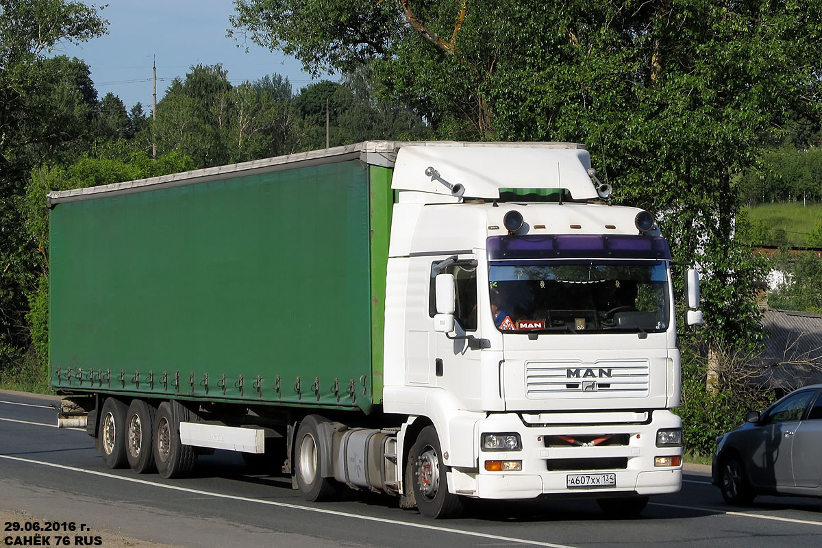 Волгоградская область, № А 607 ХХ 134 — MAN TGA 18.460