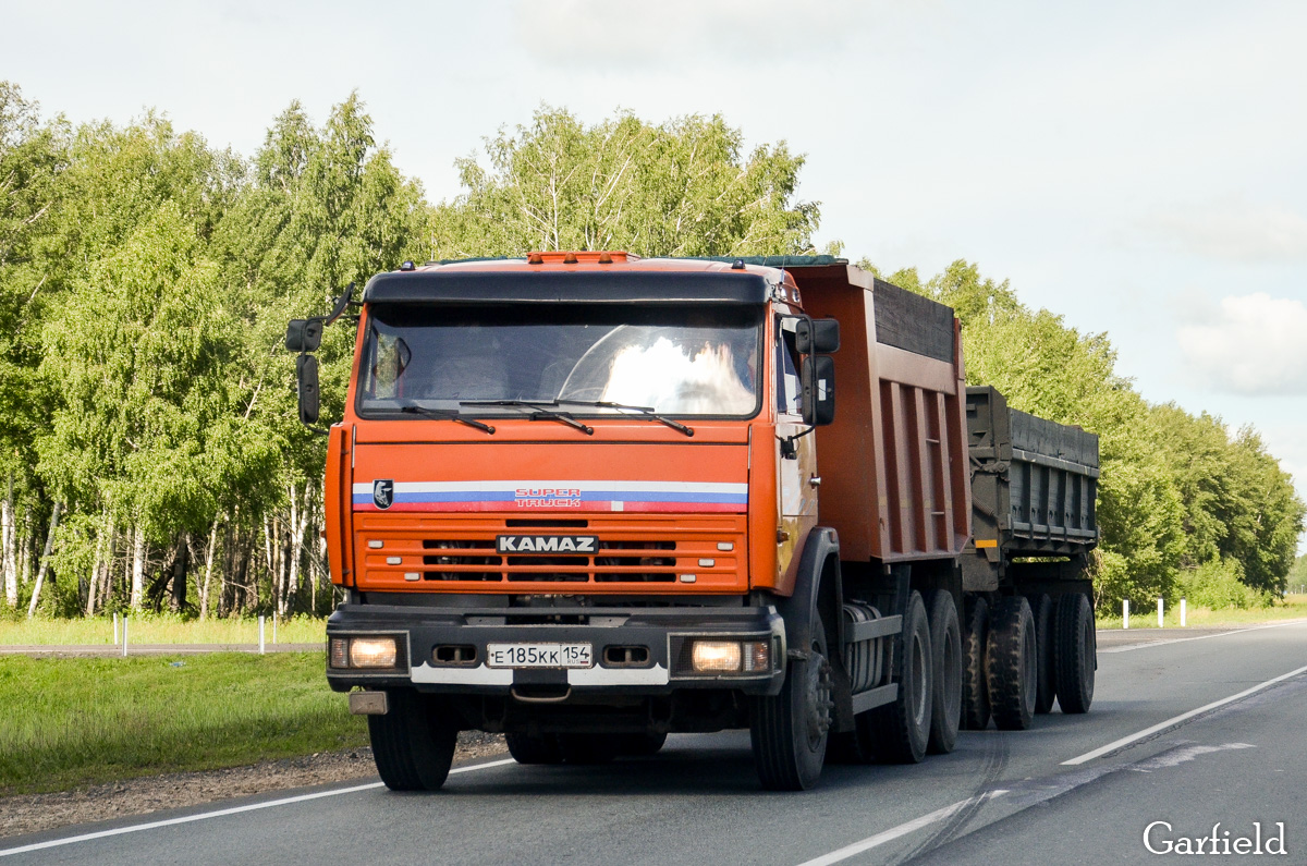 Новосибирская область, № Е 185 КК 154 — КамАЗ-65115-D3(97)