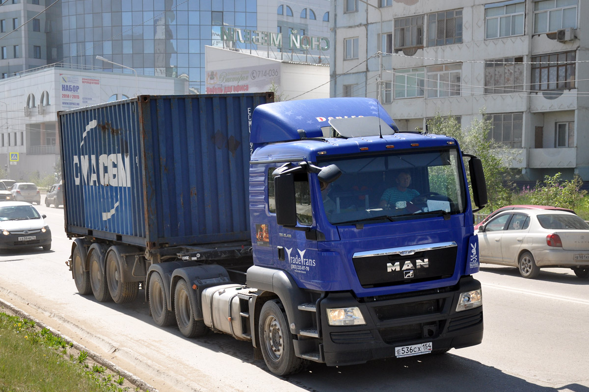 Новосибирская область, № Е 536 СХ 154 — MAN TGS 26.400