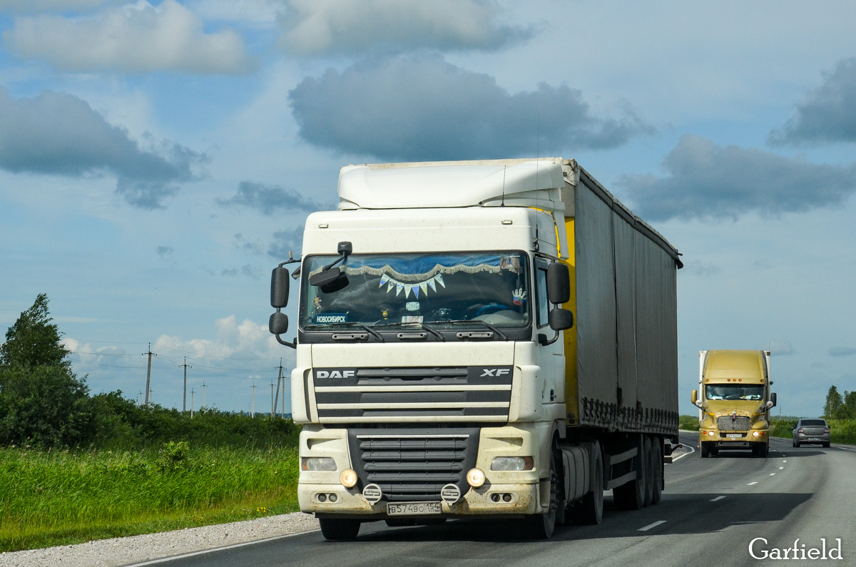 Новосибирская область, № В 574 ВО 154 — DAF XF105 FT