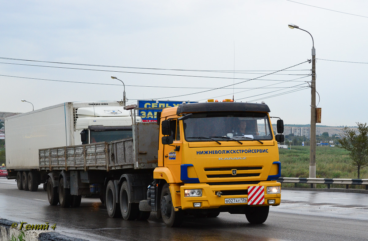 Волгоградская область, № В 027 АУ 134 — КамАЗ-65116-A4(23)