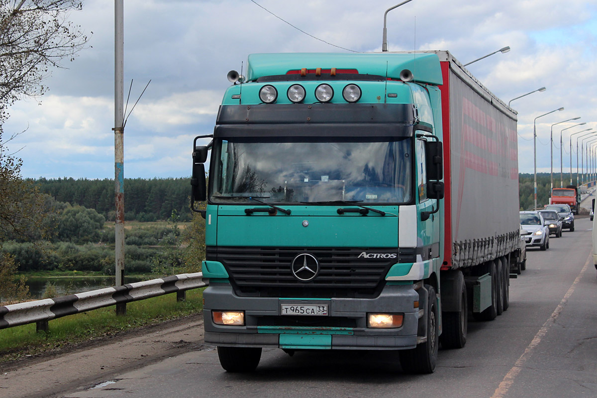 Владимирская область, № Т 965 СА 33 — Mercedes-Benz Actros ('1997) 1843