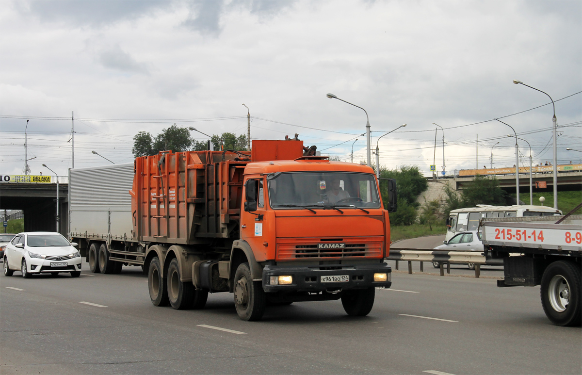 Красноярский край, № Х 961 ВО 124 — КамАЗ-65115-D3(97)