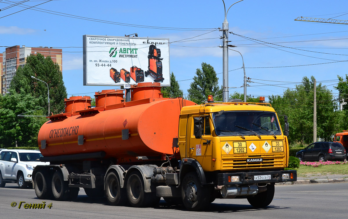 Волгоградская область, № А 534 СВ 34 — КамАЗ-65116-62