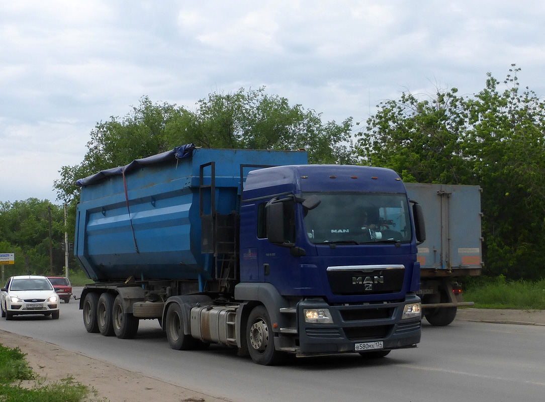 Волгоградская область, № В 580 МХ 134 — MAN TGS 19.360