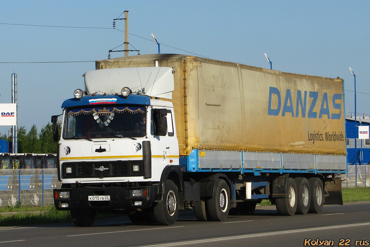 Алтайский край, № К 015 УВ 22 — МАЗ-54323