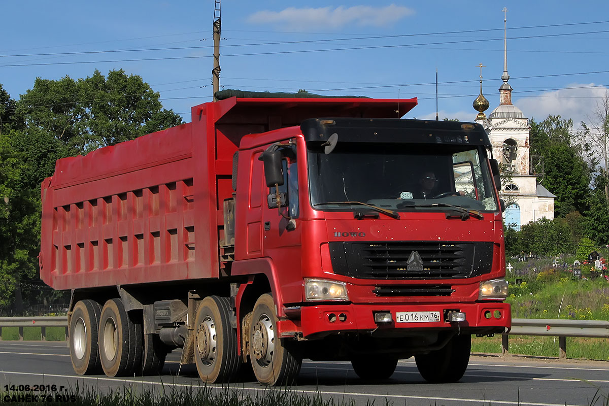 Ярославская область, № Е 016 КМ 76 — Howo HW ZZ3407