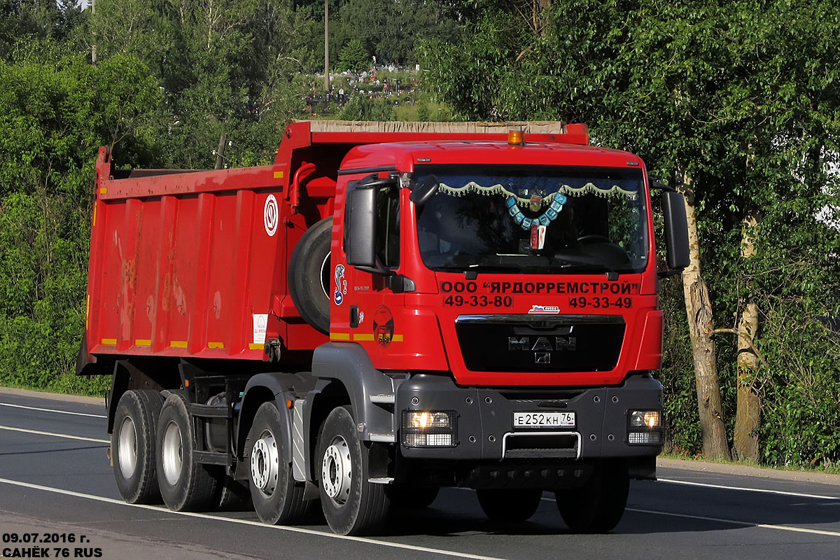 Ярославская область, № Е 252 КН 76 — MAN TGS 41.390