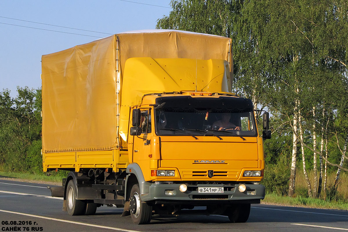 Вологодская область, № В 341 МР 35 — КамАЗ-4308-A3(96)
