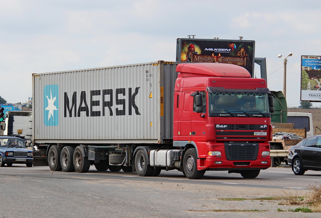 Одесская область, № ВН 0686 ЕІ — DAF XF95 FT