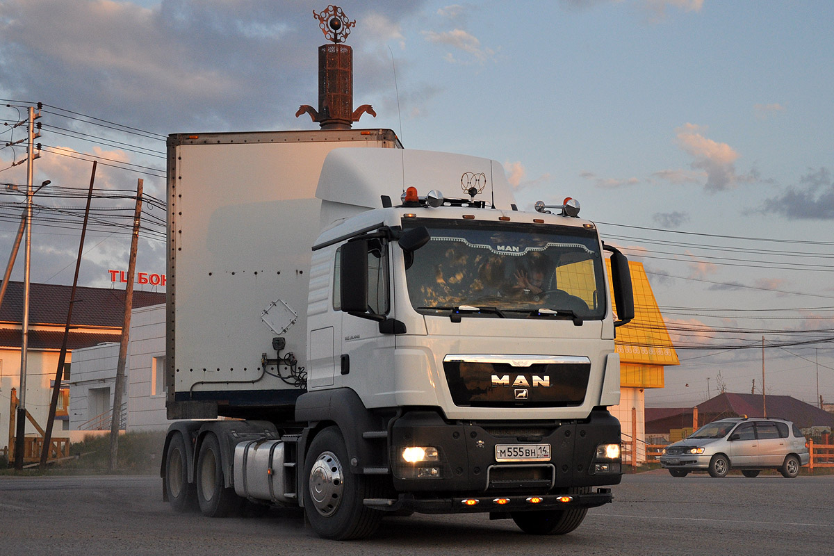 Саха (Якутия), № М 555 ВН 14 — MAN TGS 33.440