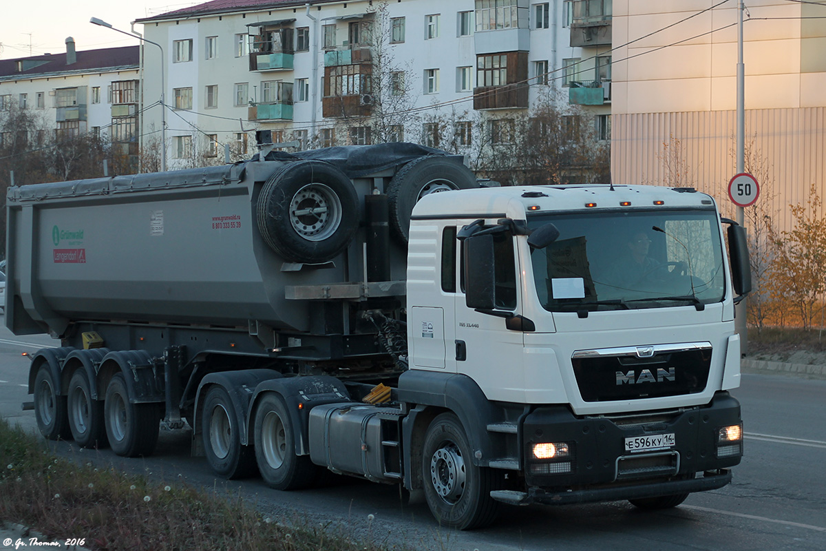 Саха (Якутия), № Е 596 КУ 14 — MAN TGS 33.440