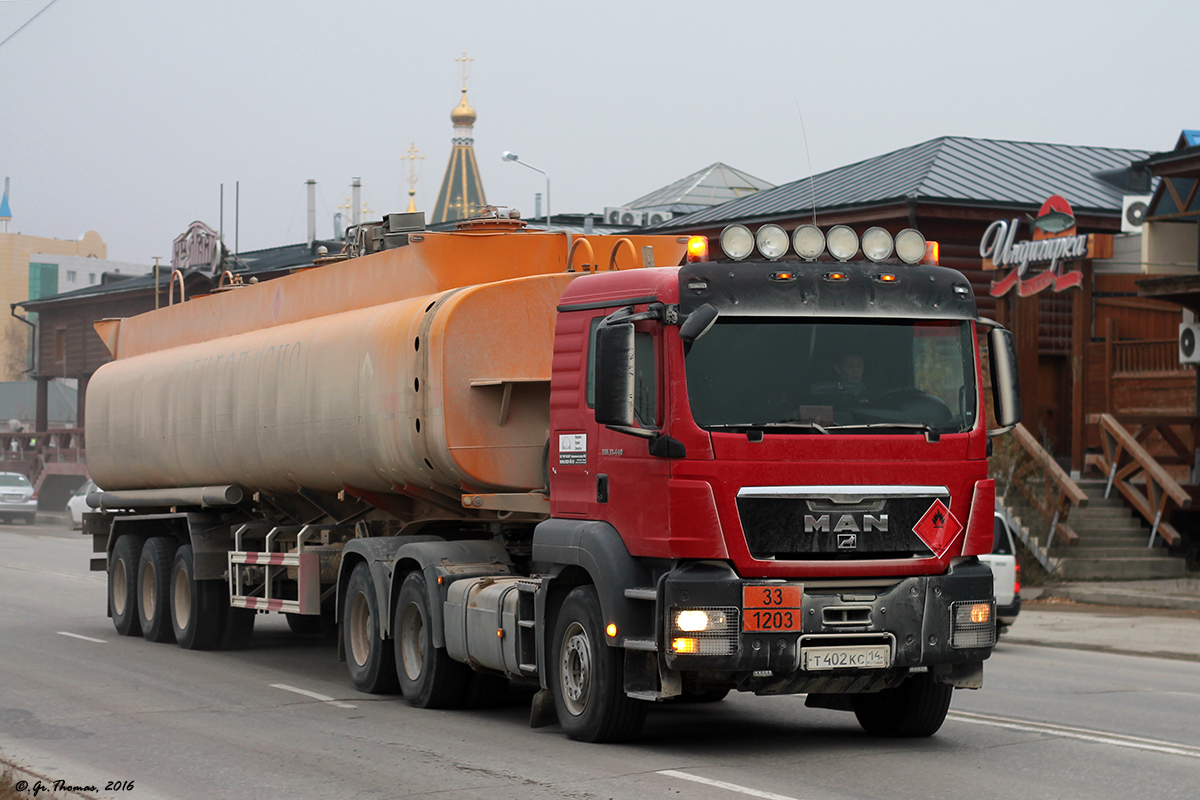 Саха (Якутия), № Т 402 КС 14 — MAN TGS 33.440
