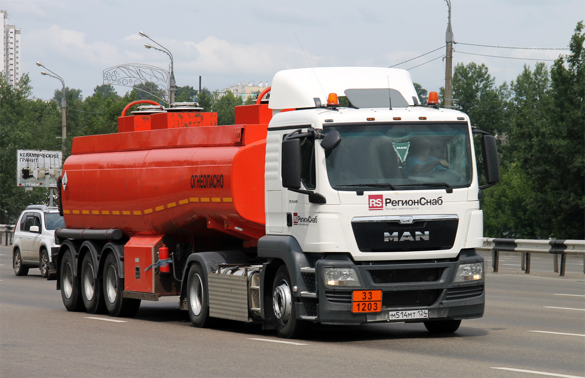 Красноярский край, № М 514 МТ 124 — MAN TGS 19.440