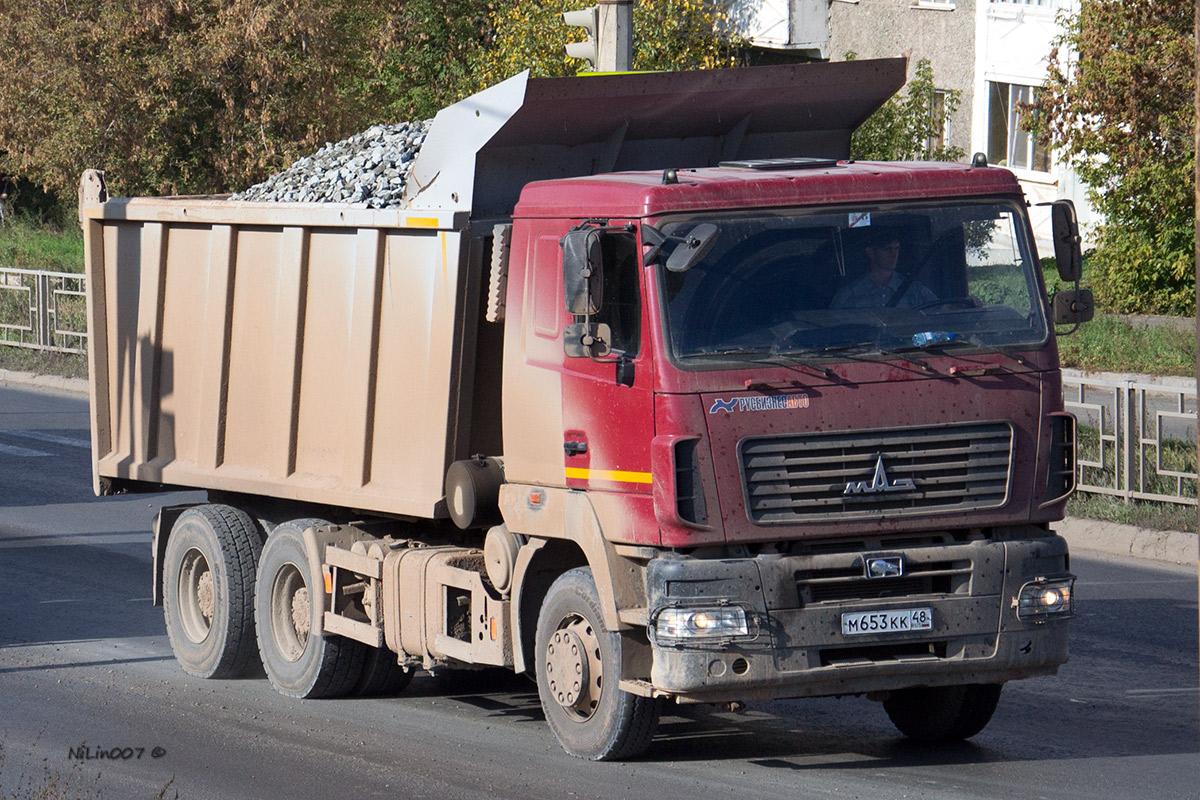 Липецкая область, № М 653 КК 48 — МАЗ-6501B9