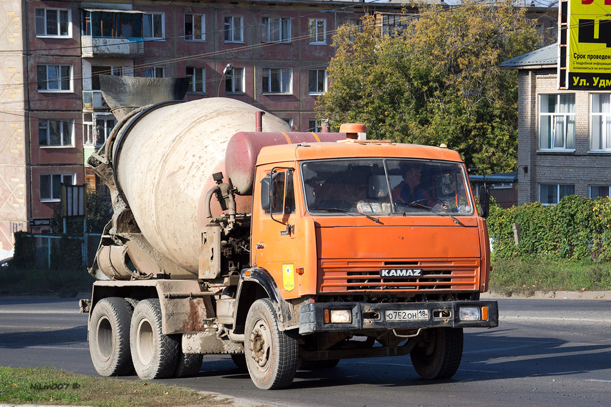 Удмуртия, № О 752 ОН 18 — КамАЗ-53229-02 [53229C]