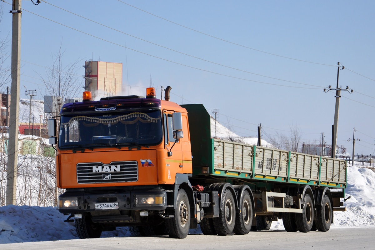 Саха (Якутия), № Р 374 КА 14 — МАЗ-MAN-6422