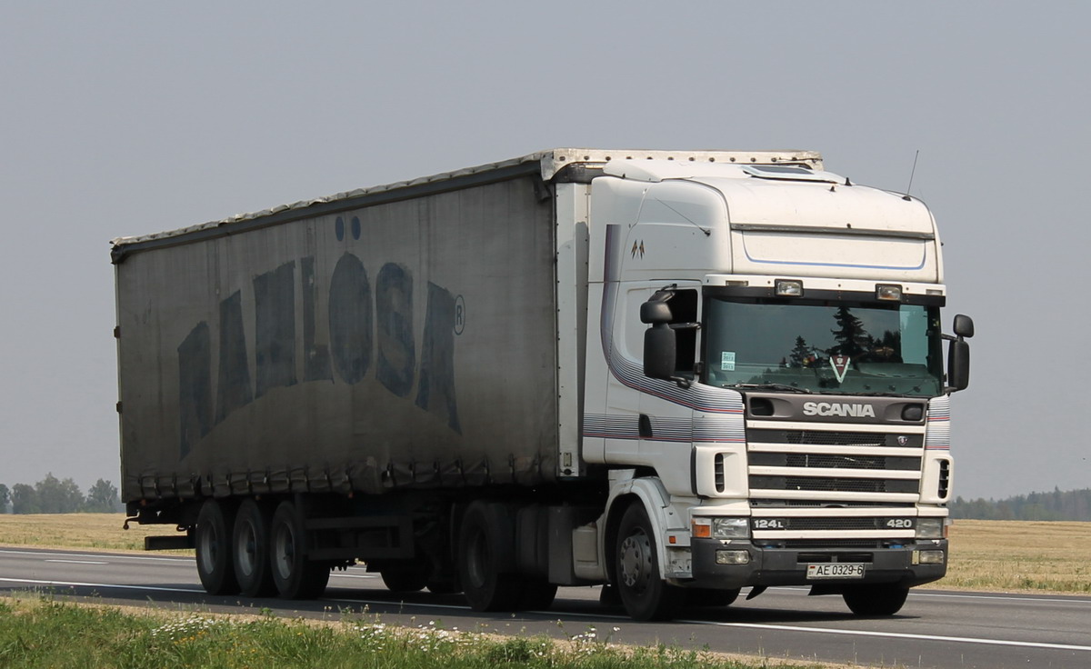Могилёвская область, № АЕ 0329-6 — Scania ('1996) R124L