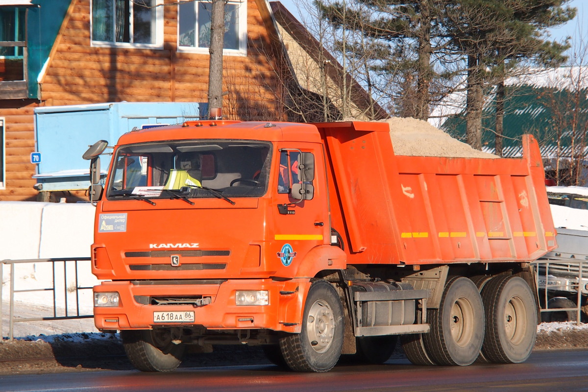 Ханты-Мансийский автоном.округ, № А 618 АА 86 — КамАЗ-65115-N3(78)