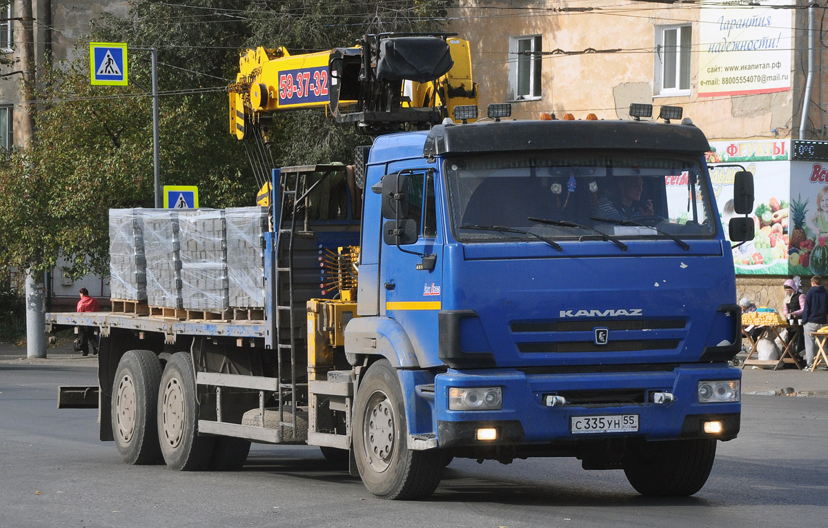 Омская область, № С 335 УН 55 — КамАЗ-65117-N3(78)
