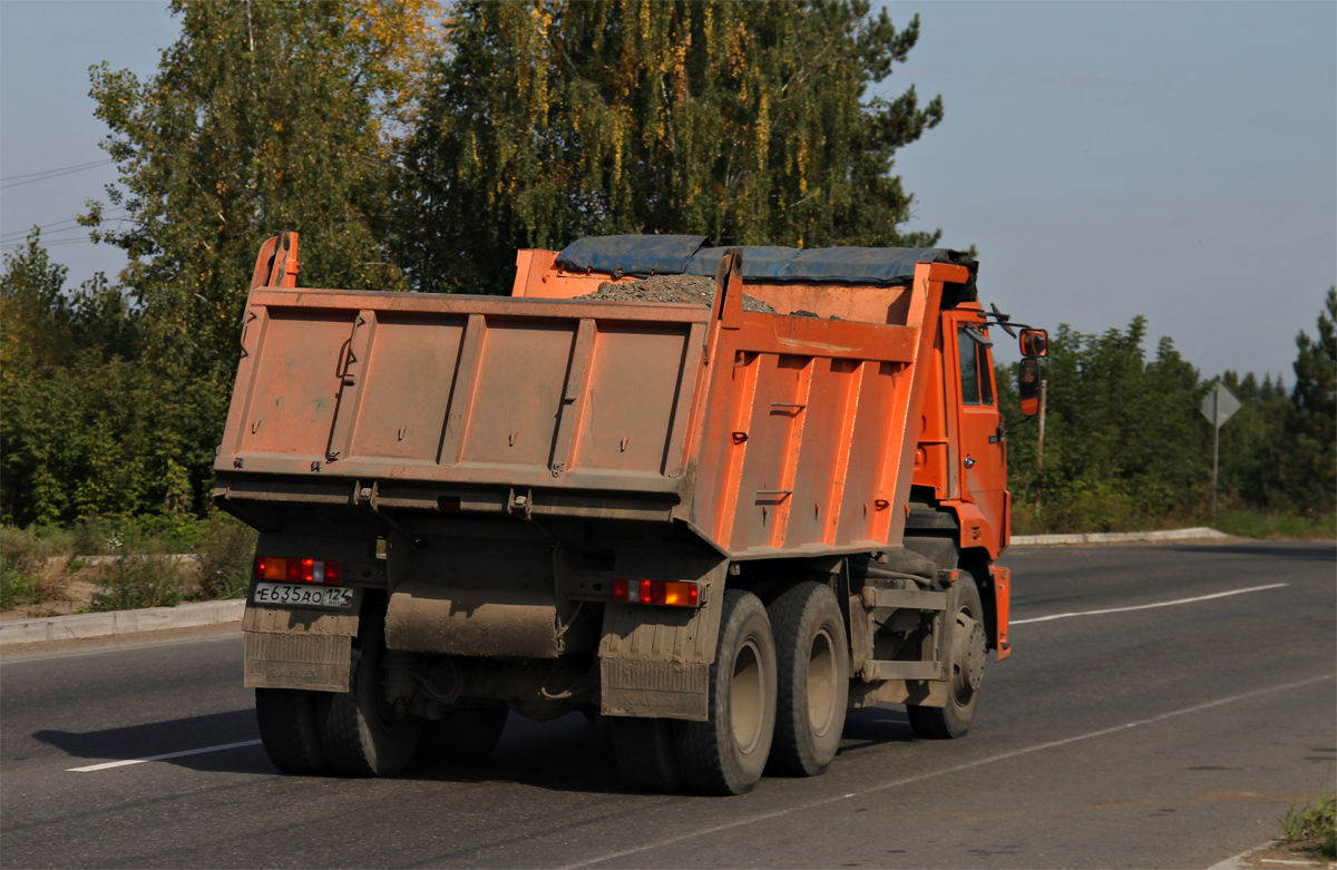 Красноярский край, № Е 635 АО 124 — КамАЗ-65115-N3(78)