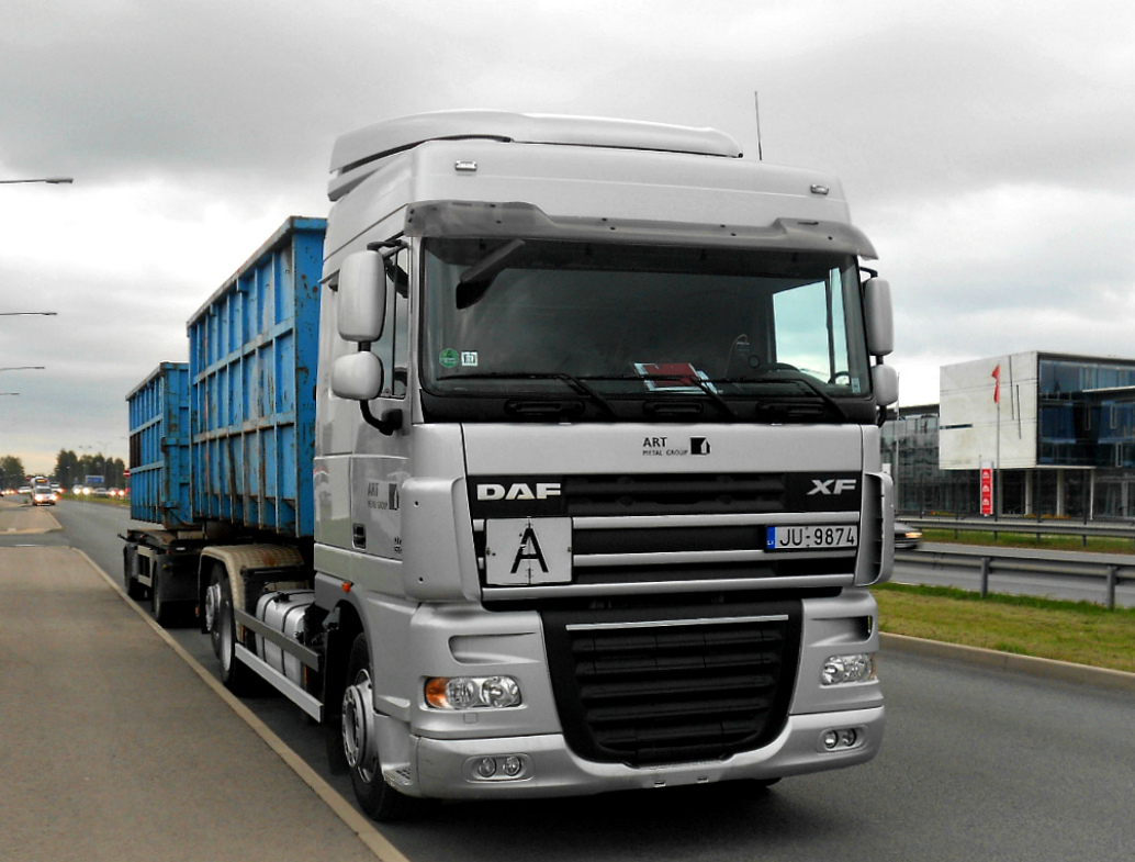 Латвия, № JU-9874 — DAF XF105 FAR