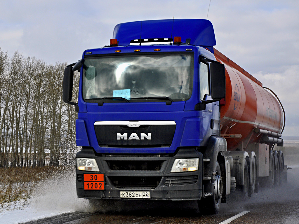 Алтайский край, № К 382 ХР 22 — MAN TGS 28.400