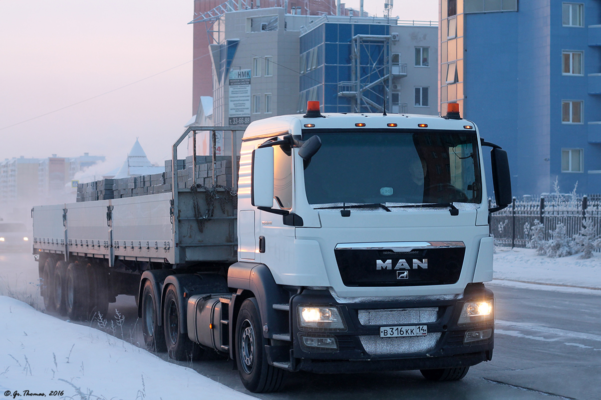 Саха (Якутия), № В 316 КК 14 — MAN TGS 26.440