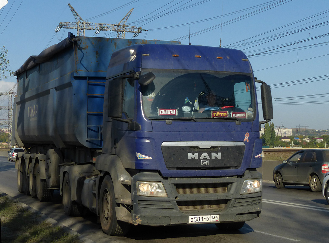 Волгоградская область, № В 581 МХ 134 — MAN TGS 19.360