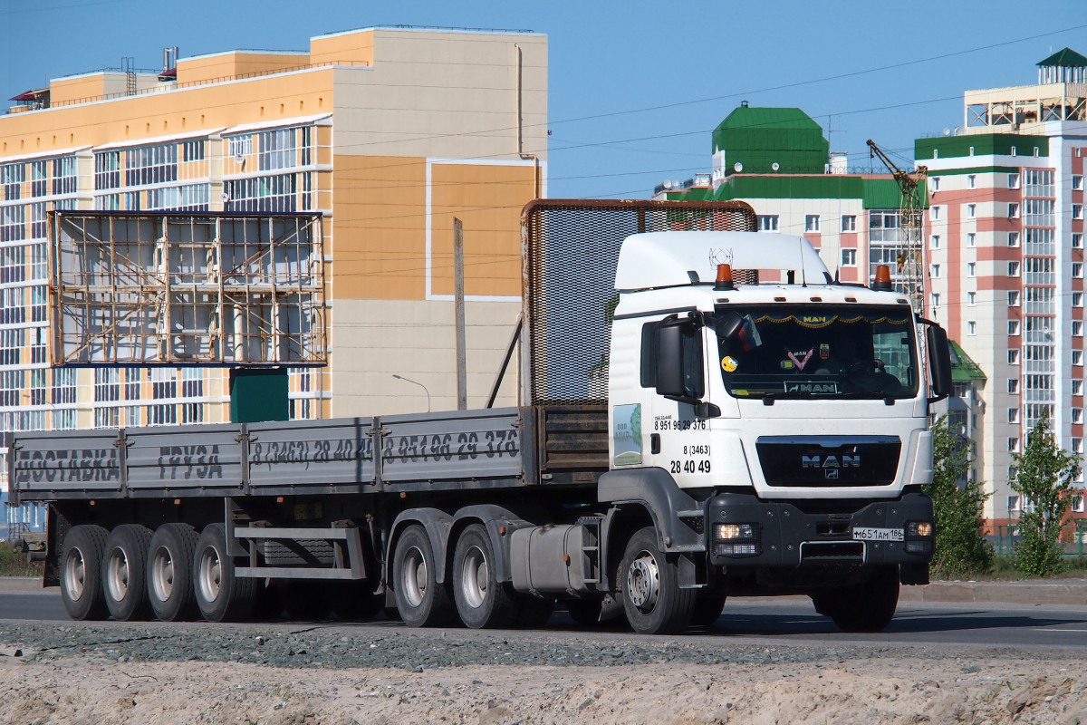 Ханты-Мансийский автоном.округ, № М 651 АМ 186 — MAN TGS 33.440