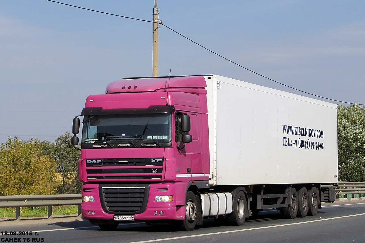 Калужская область, № К 765 УА 40 — DAF XF105 FT