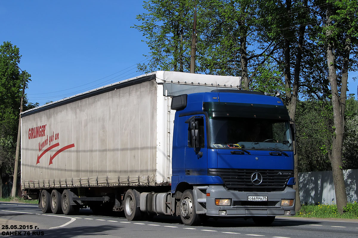 Калининградская область, № О 669 РН 39 — Mercedes-Benz Actros ('1997) 1843