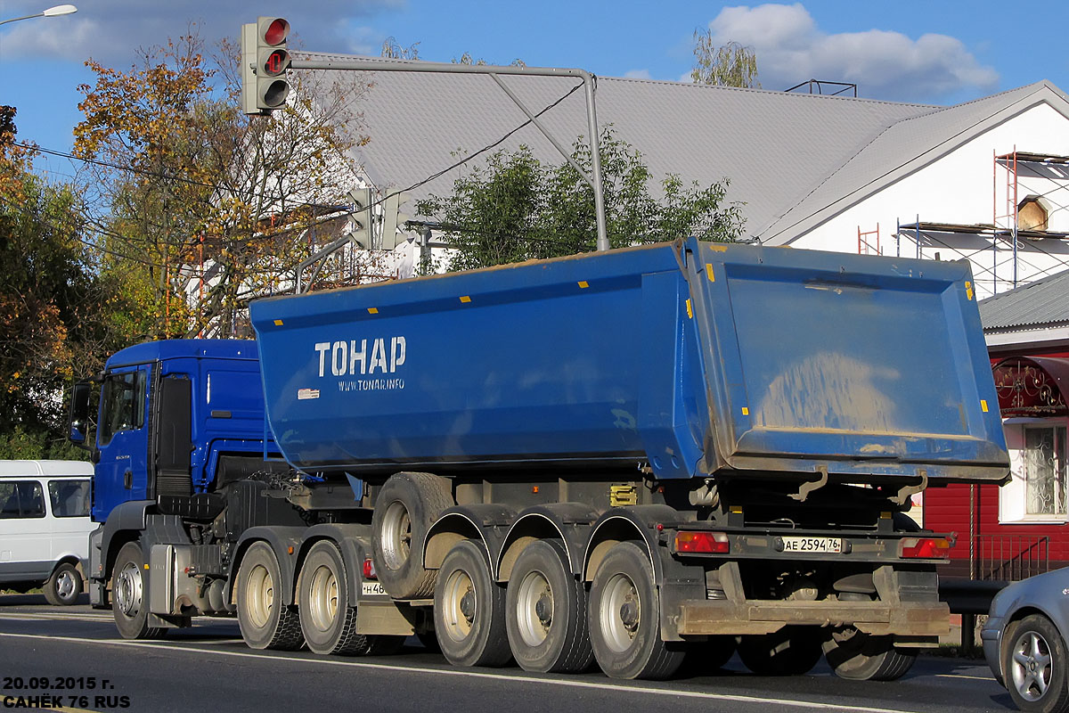 Ярославская область, № Н 488 КН 76 — MAN TGS 26.440; Ярославская область, № АЕ 2594 76 — Тонар-9523