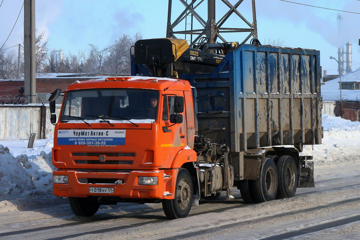Омская область, № Т 018 НУ 55 — КамАЗ-65115-L4(19)
